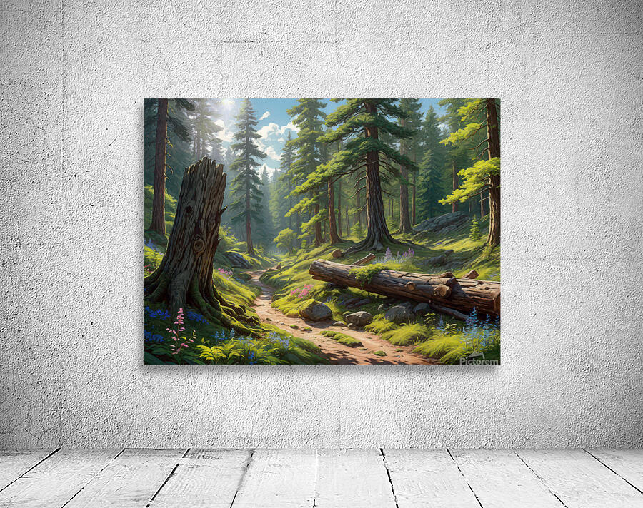 SUNLIT FOREST PATH Wall Preview
