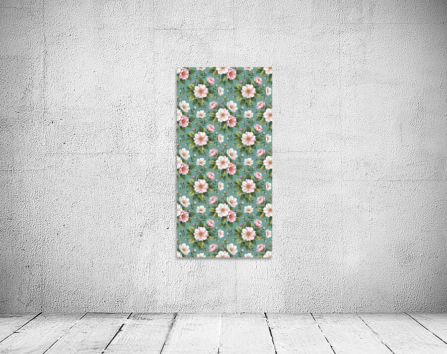 SEAMLESS FLORAL HORIZONTAL PATTERN Wall Preview