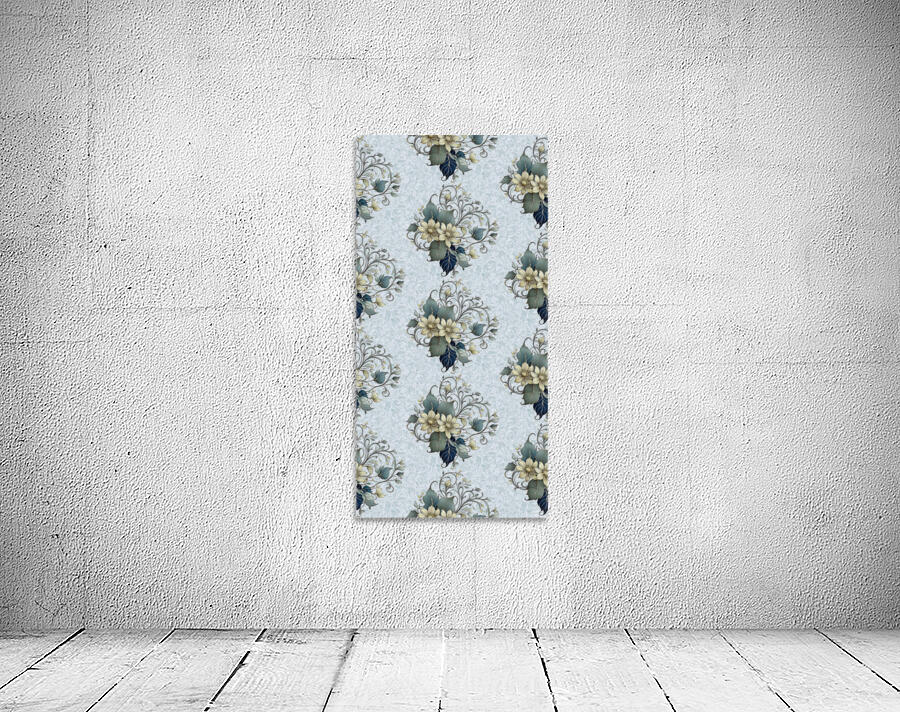 SEAMLESS FLORAL VERTICAL  PATTERN 3 Wall Preview