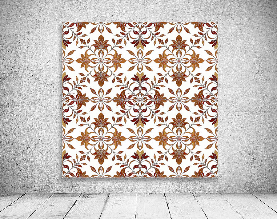 SEAMLESS FLORAL SQUARE PATTERN 1 Wall Preview