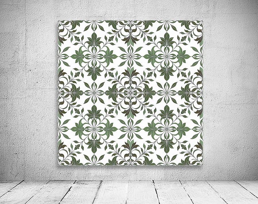 SEAMLESS FLORAL SQUARE PATTERN 2 Wall Preview