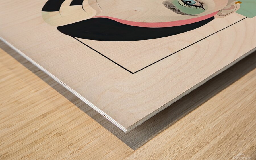 THE CHARM OF MAKE UP Wood print