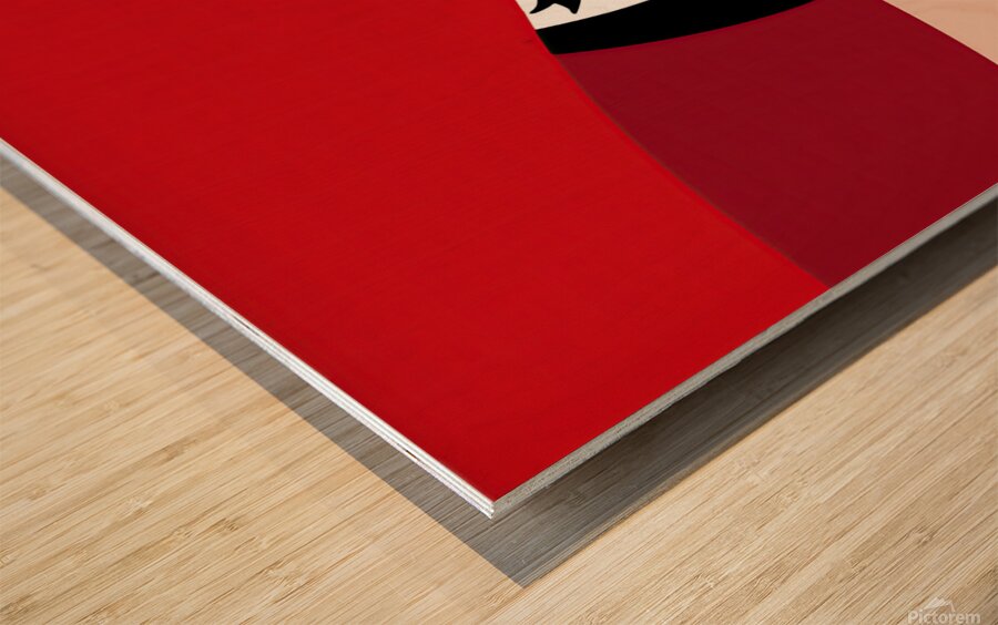 THE RED HAT Wood print