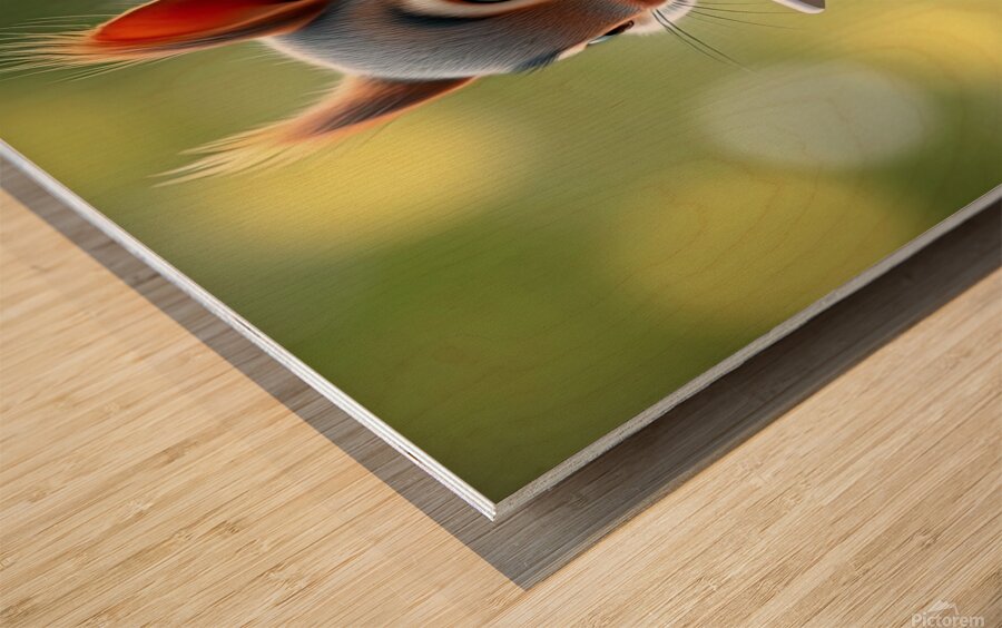 SQUIRREL WITH SMARTPHONE 2 Wood print