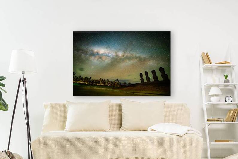 Starry Night Rapa Nui Easter Island 4 by Mila Araujo