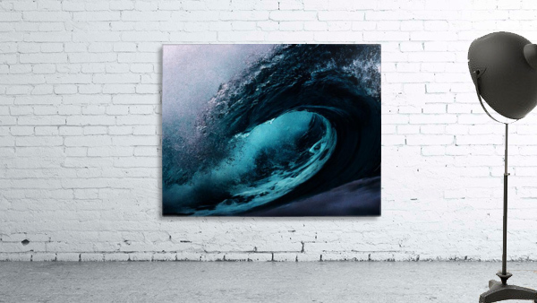 Beautiful blue waves Wall Preview