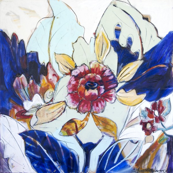 tobacco leaf art Square Tobacco Leaf by Caroline Youngblood Wall Art