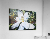 Magnolia with Wallpaper Pattern Acrylic Print