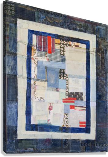 Vintage Indigo Quilt  Canvas Print