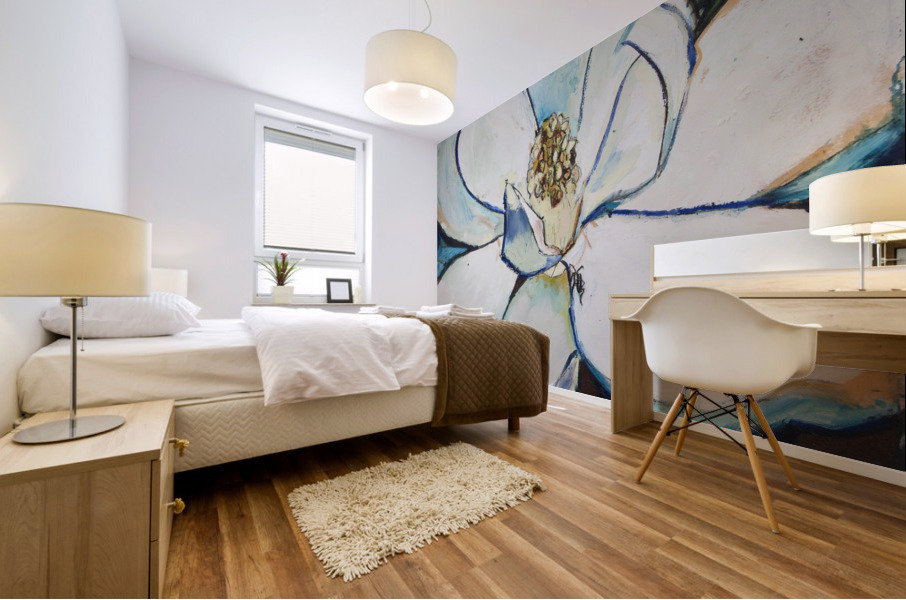Indigo Magnolia I Mural print