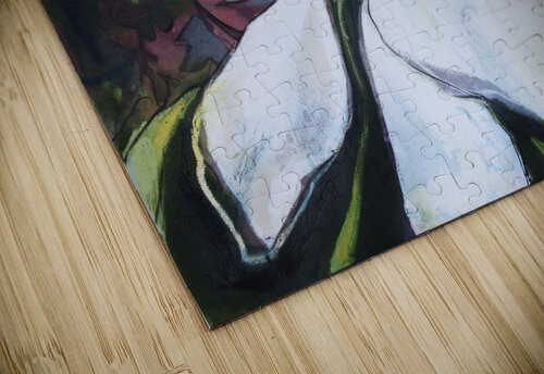 Magnolia with Wallpaper Pattern Caroline Youngblood puzzle