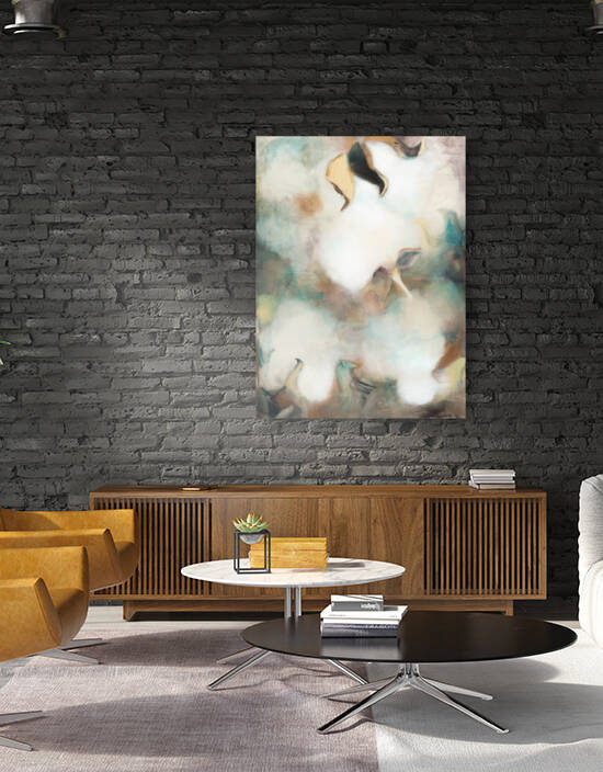 Soft Louisiana Cotton Abstraction by Caroline Youngblood