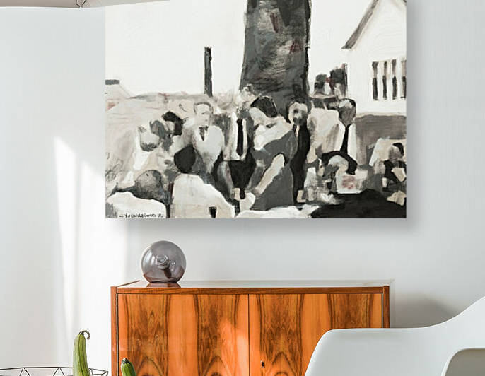 Guests Seated at Table Riverton 1937 by Caroline Youngblood