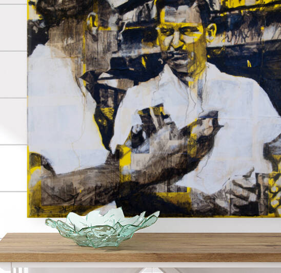 Uncle Courtney II with Vintage Drink Recipes Collage by Caroline Youngblood