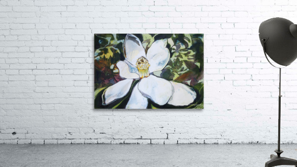 Magnolia with Wallpaper Pattern Wall Preview