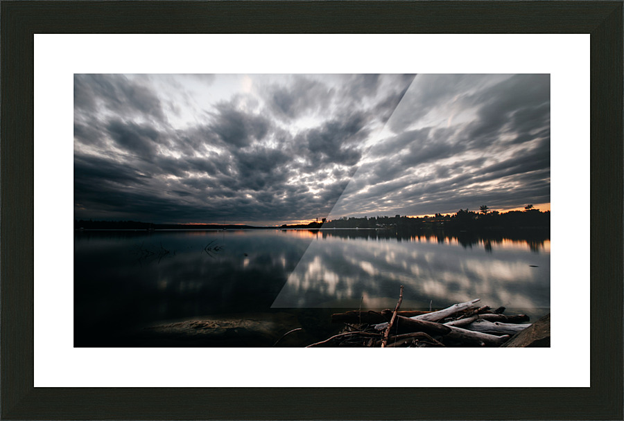 Running clouds Picture Frame print