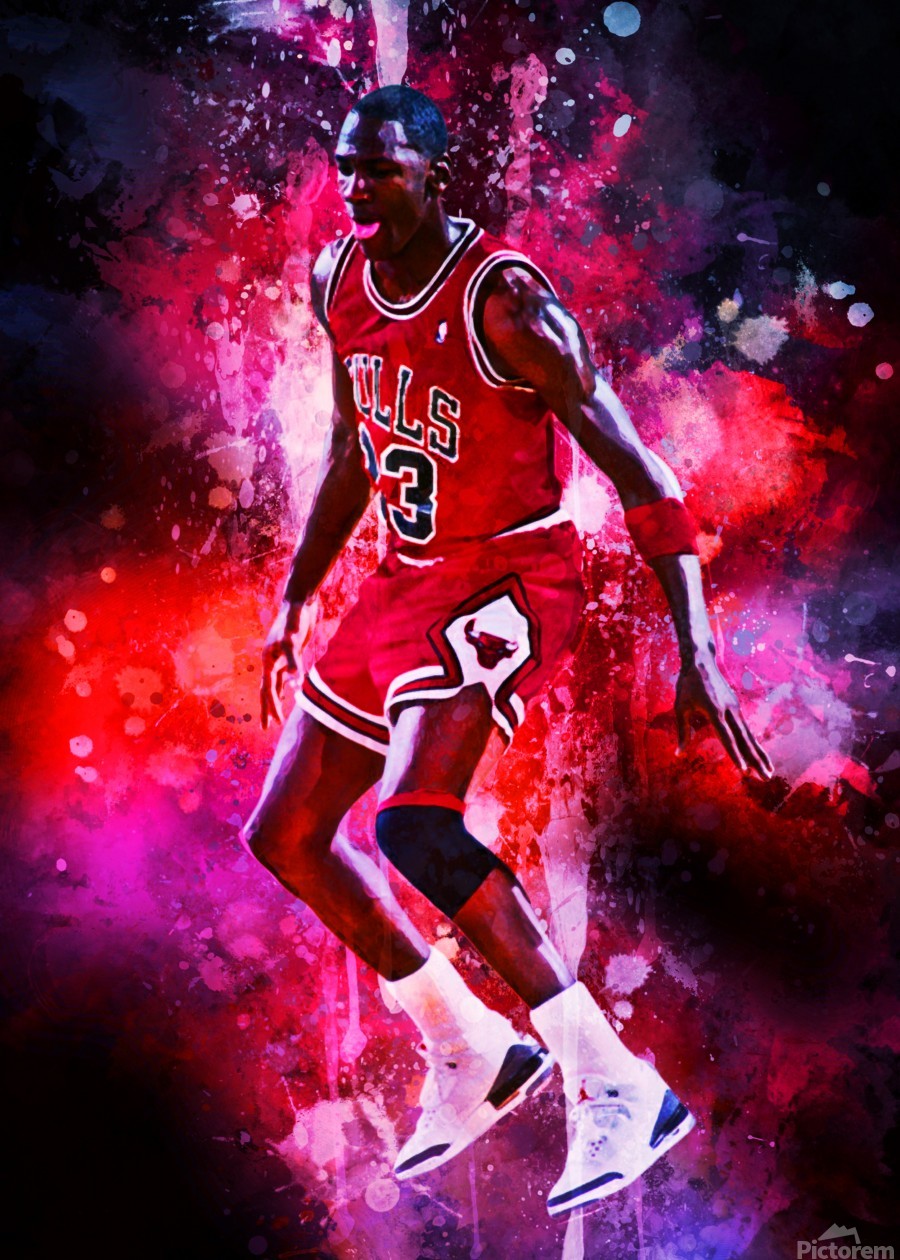 Jordan Michael Jordan グラフィックジャケット Michael Jordan paper print 18x12 Original art made by Xilberto | eBay