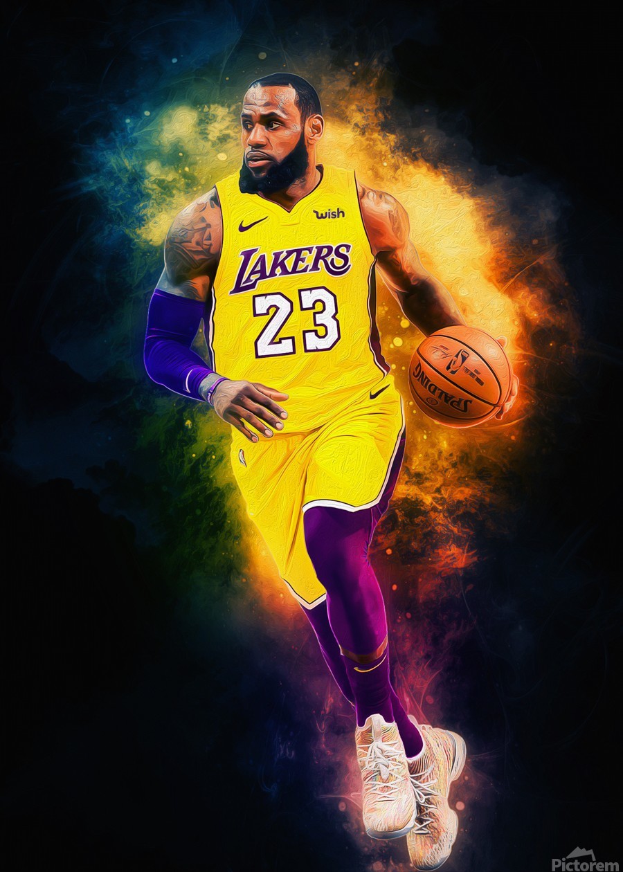 Lebron James by Coolbits Artworks Wall Art