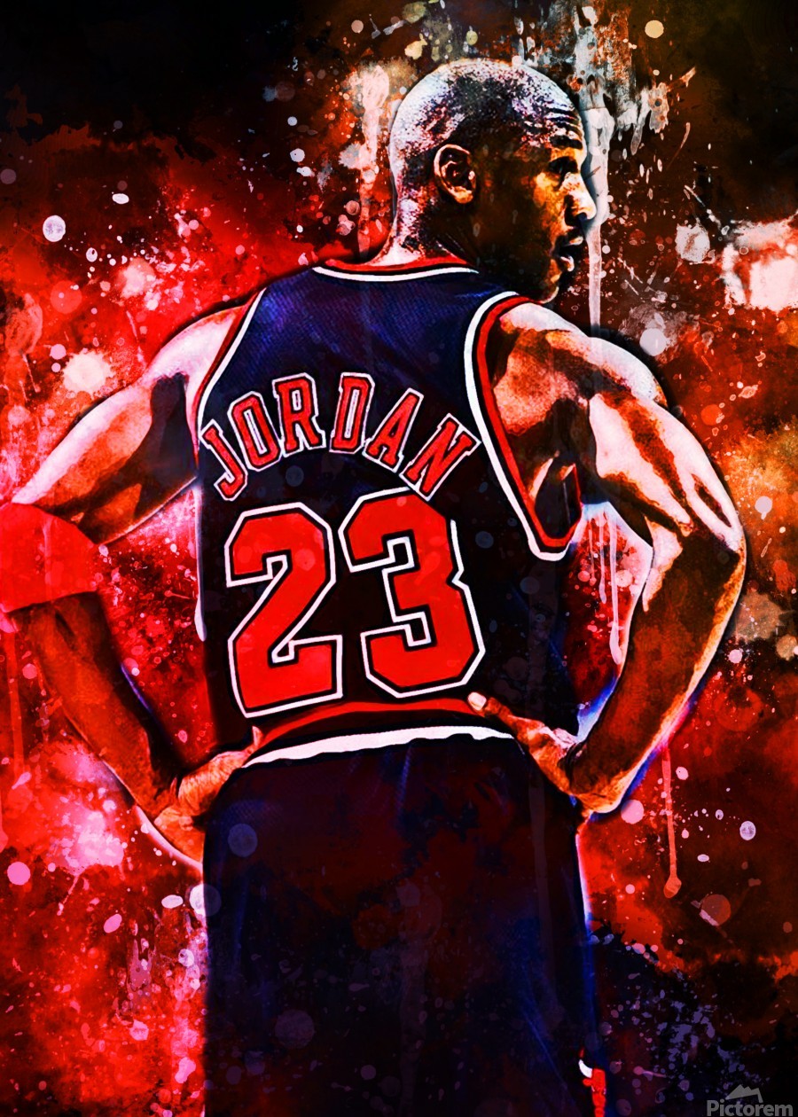趣味・スポーツ・実用 DRIVEN FROM WITHIN  MICHAEL JORDAN Michael Jordan by Coolbits Artworks Wall Art