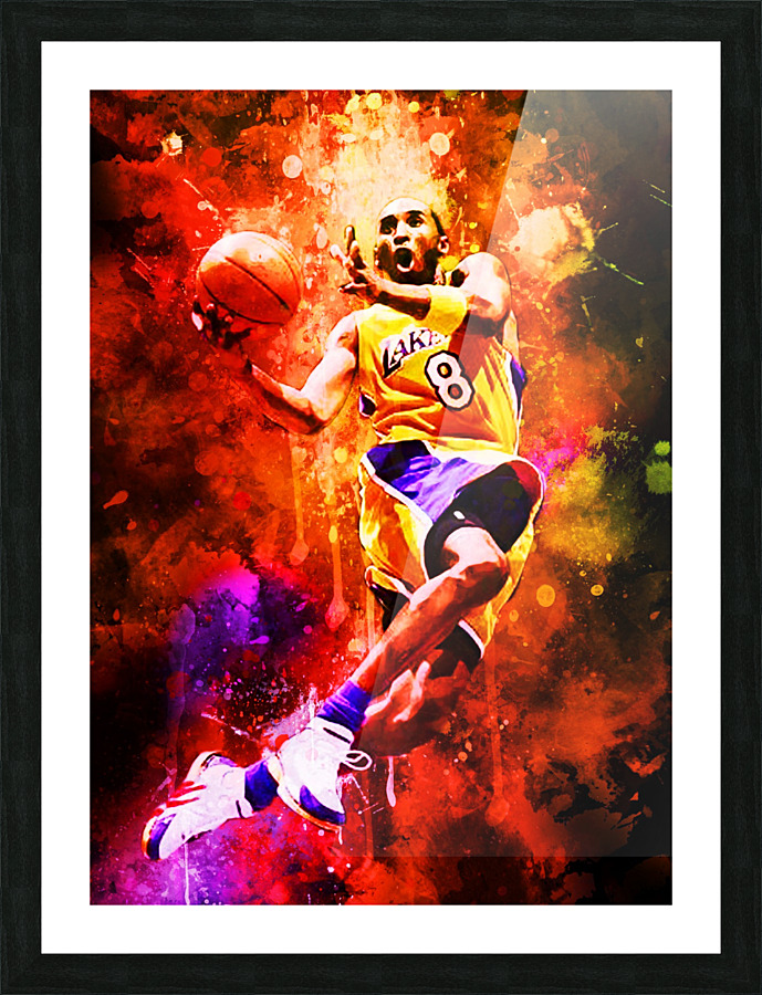 Kobe Bryant Picture Frame print