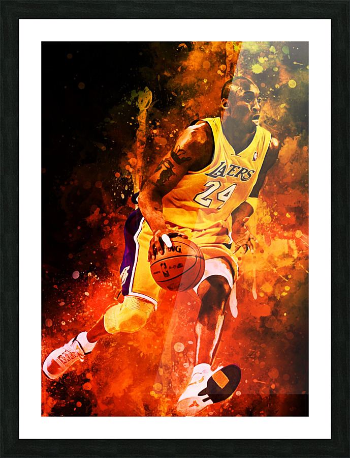 Kobe Bryant Picture Frame print