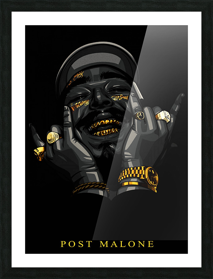 Post Malone Picture Frame print