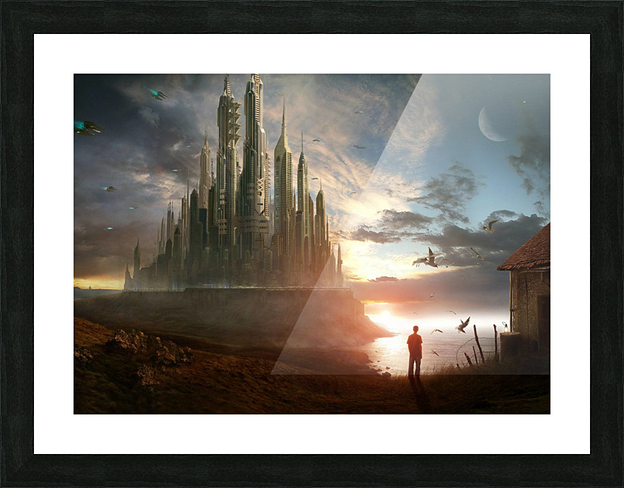 City Skyscraper Landscape Picture Frame print