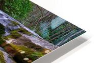 Serene Forest Waterfall HD Metal print