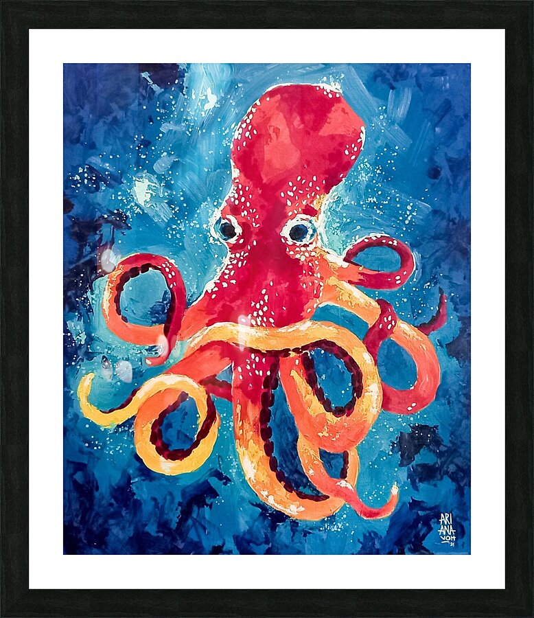 Octopus Picture Frame print