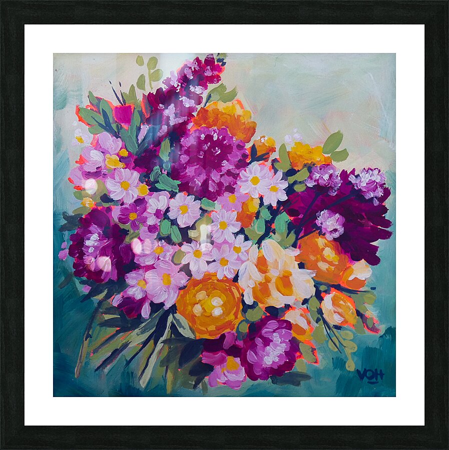Bouquet Picture Frame print