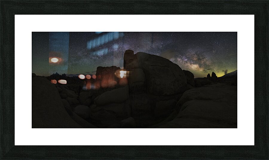 Milky Way over Lone Pine Picture Frame print
