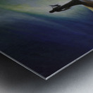 Beyond here Metal print