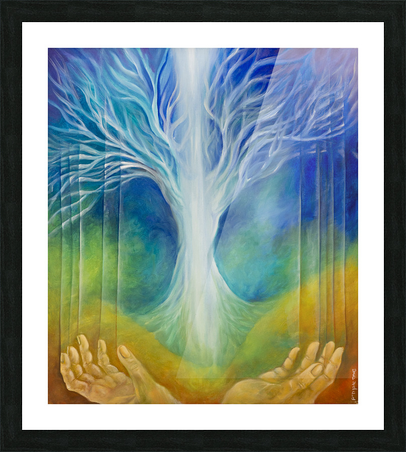 Open your hands Picture Frame print