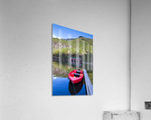 Red Boat Reflection Acrylic Print