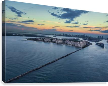 Fisher Island Canvas Print