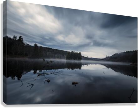 Winter Day in Bass Lake Canvas Print