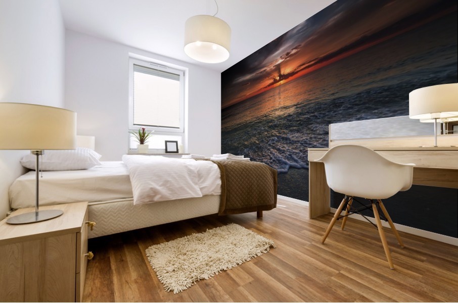 Beach Sunset Mural print