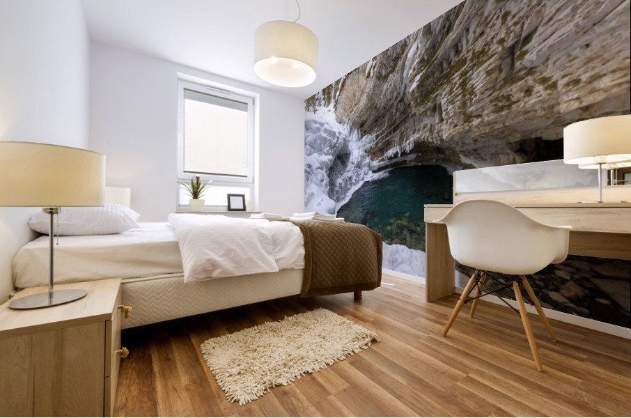 Frozen Waterfall Mural print