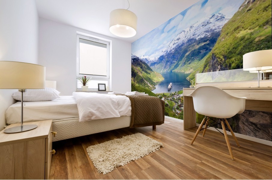Geiranger Fjord Mural print