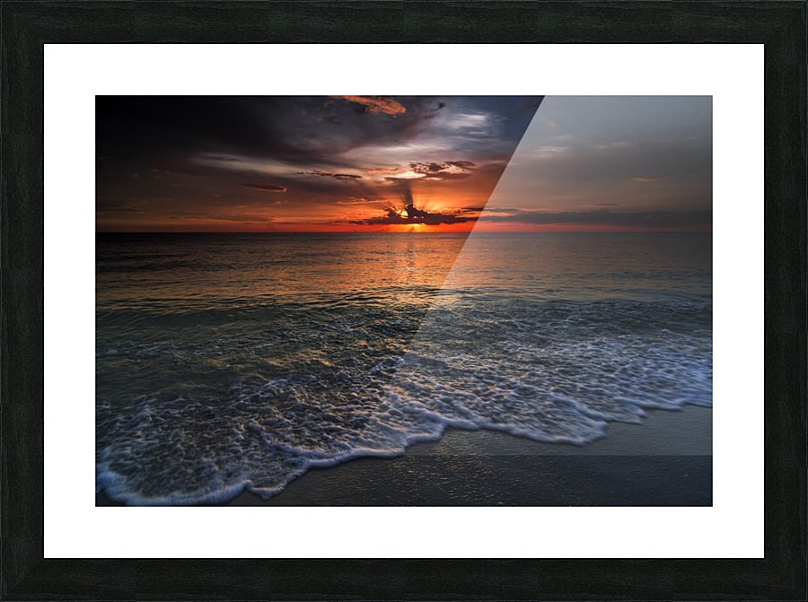 Beach Sunset Picture Frame print