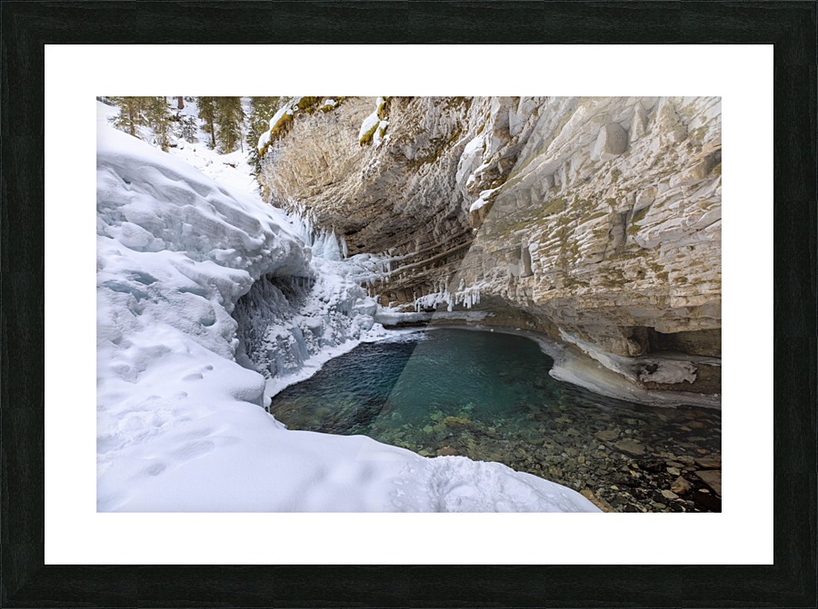 Frozen Waterfall Picture Frame print
