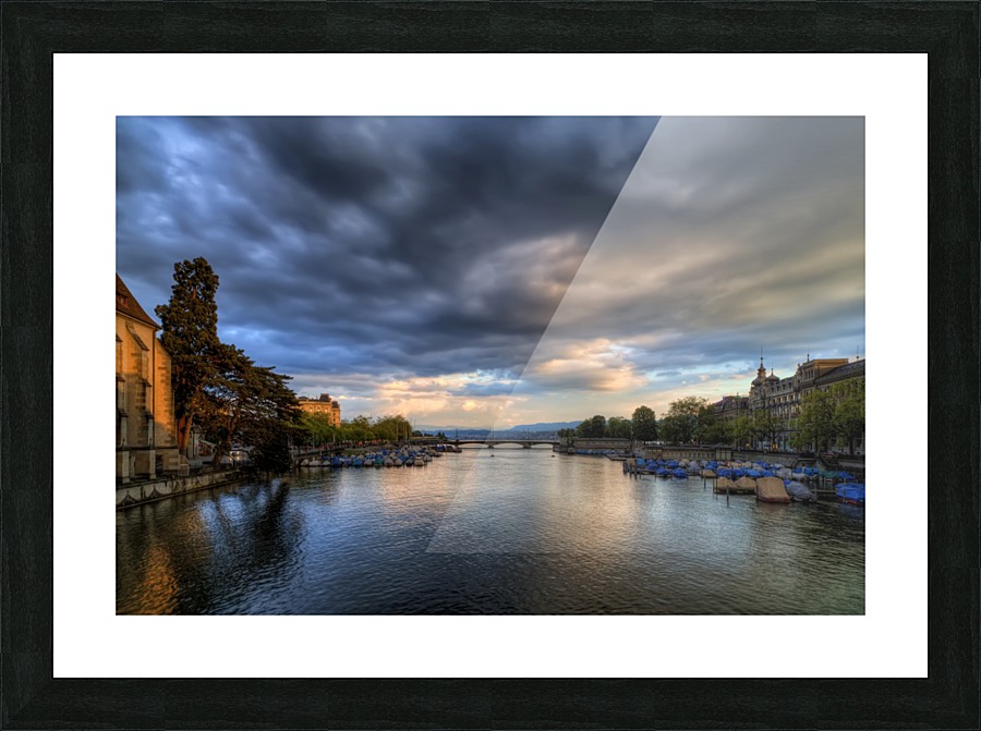 Limmat River Picture Frame print