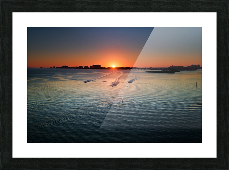 Racing the Sunset Picture Frame print