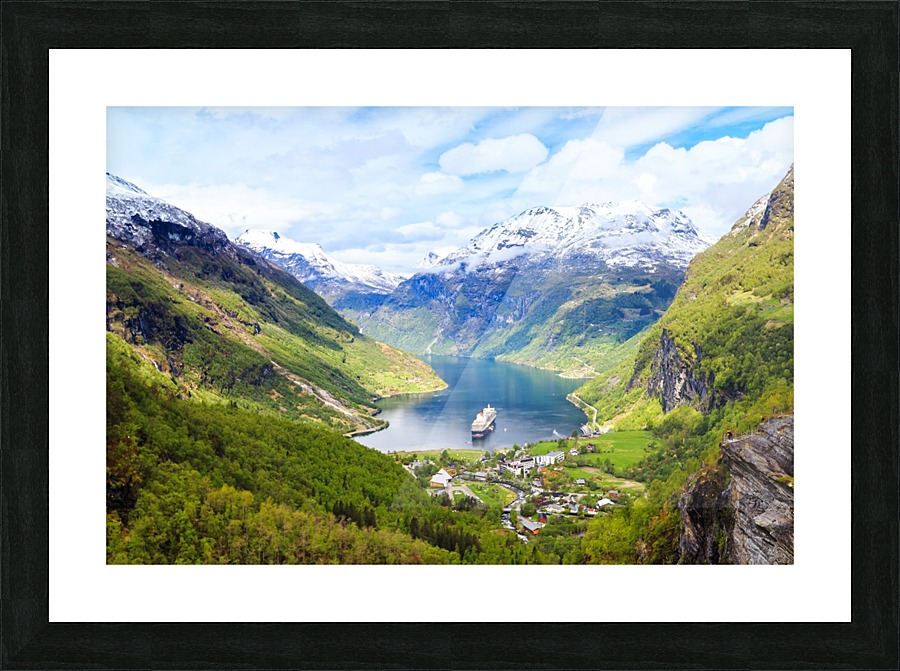 Geiranger Fjord Picture Frame print