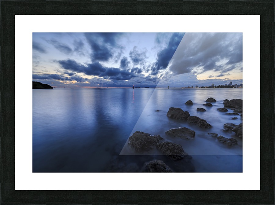 Biscayne Twilight Colors Picture Frame print