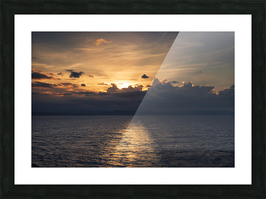 Naples Sunset Picture Frame print
