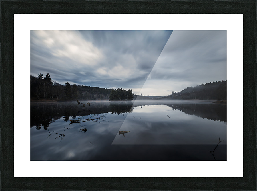 Winter Day in Bass Lake Picture Frame print