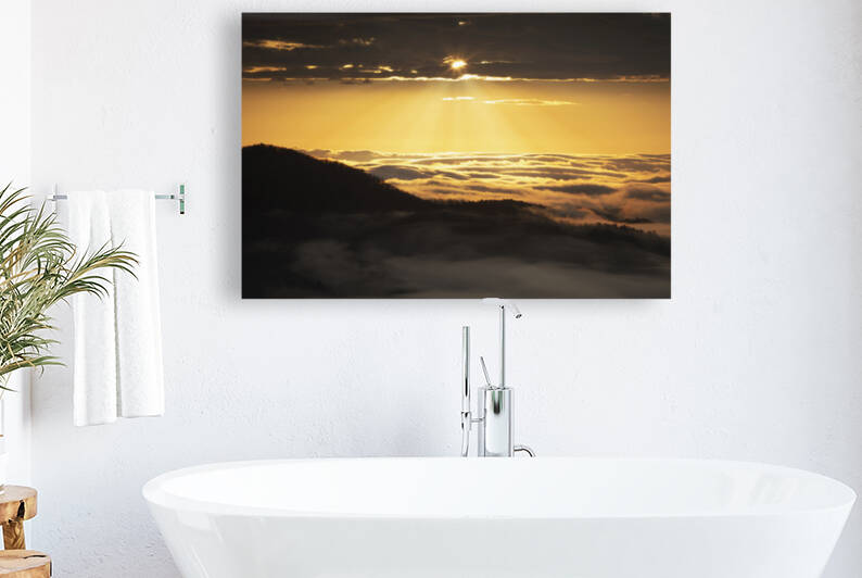 Sunrise Above The Clouds Reproduction