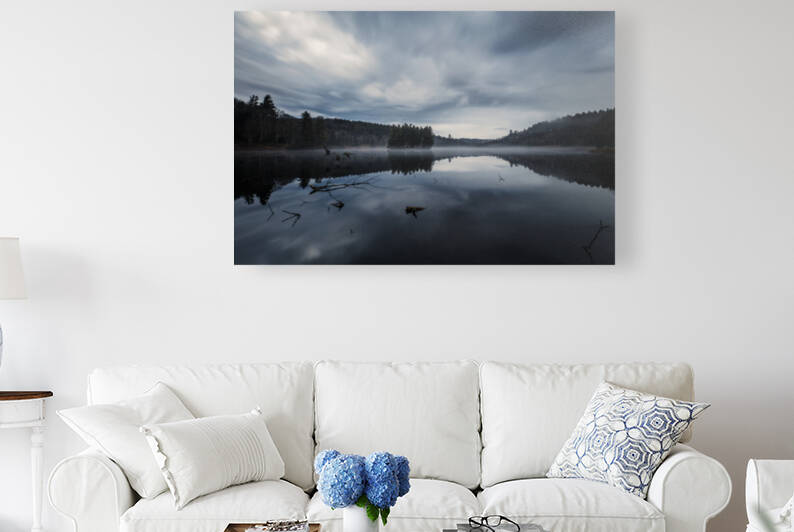 Winter Day in Bass Lake Reproduction
