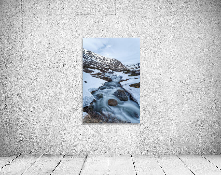Snow Melting River Wall Preview